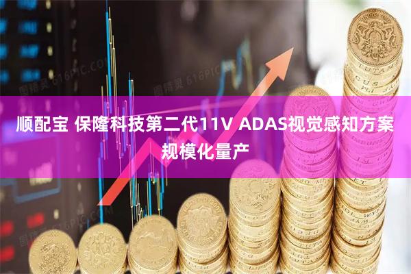顺配宝 保隆科技第二代11V ADAS视觉感知方案规模化量产